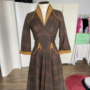 Miss Candyfloss Western Plaid Dress